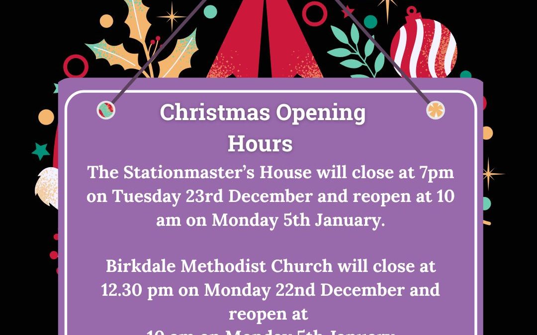 Christmas Opening Hours