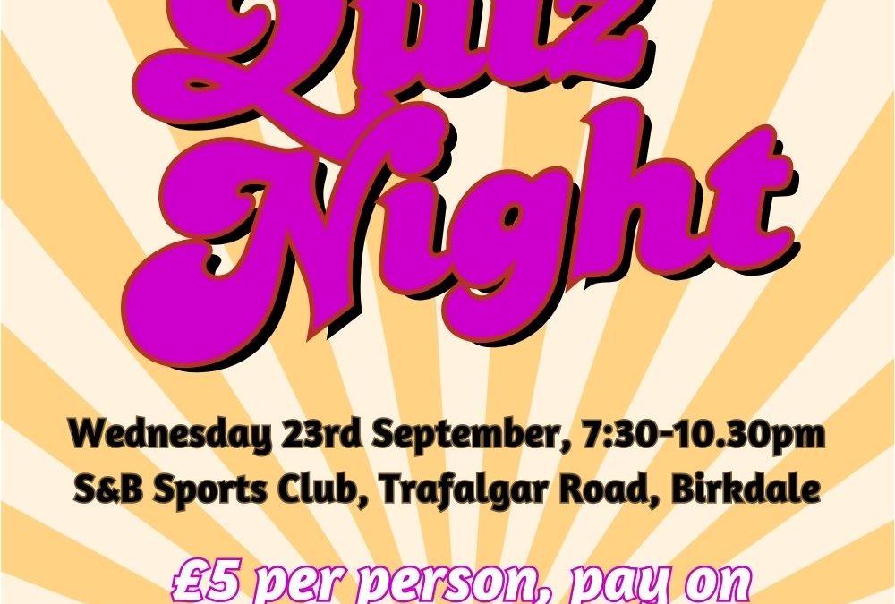 Quiz Night September 2026
